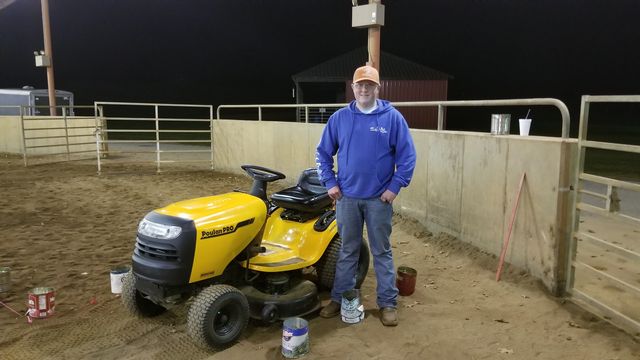 FCMS FFA Lawnmower Operations competitor Braxton Bridges